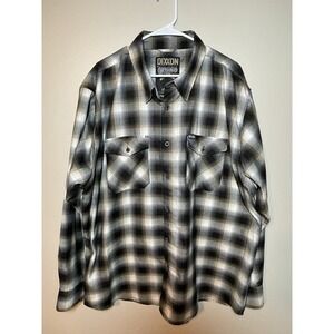 Dixxon Flannel Co. "Cypress Hill" Black Sunday Long Sleeve Flannel Shirt 3XL